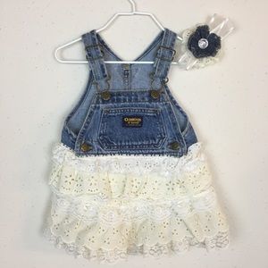 Toddler Overalls Dress One of a Kind 6 Months
